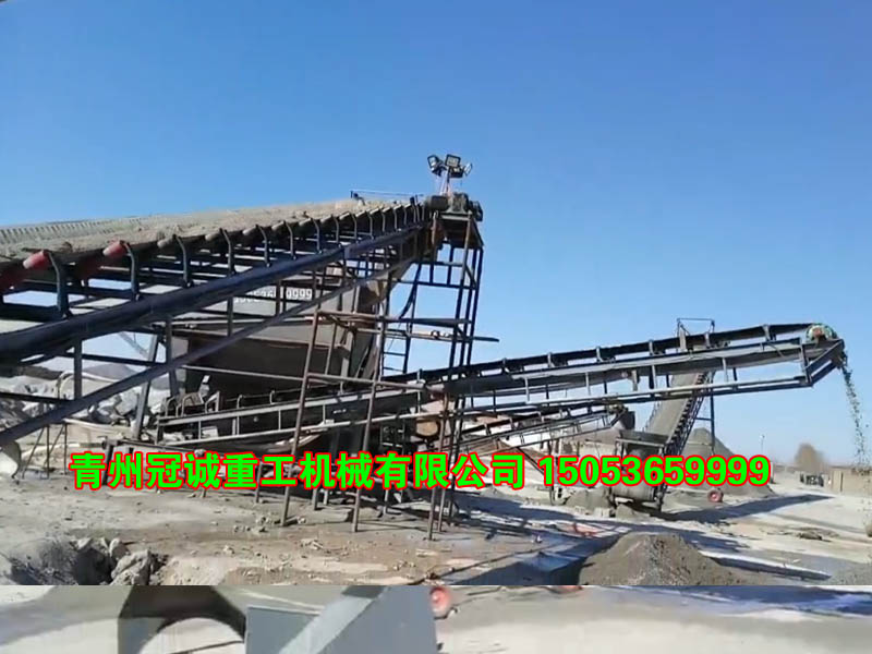 海砂石粉清洗設備現場